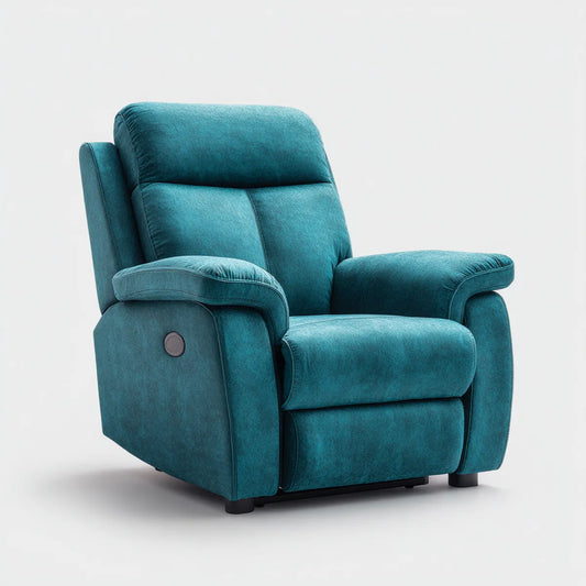 Fotel relaksacyjny TV fotel z funkcją leżakowania Benzyna 90 x 98 x 103 cm poliestrowy mikrofiber zaokrąglony kształt