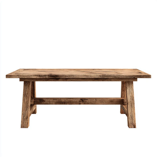 Stół do jadalni, Brązowy prostokątny stół jadalny w sosnie litej 180 x 90 x 76 cm